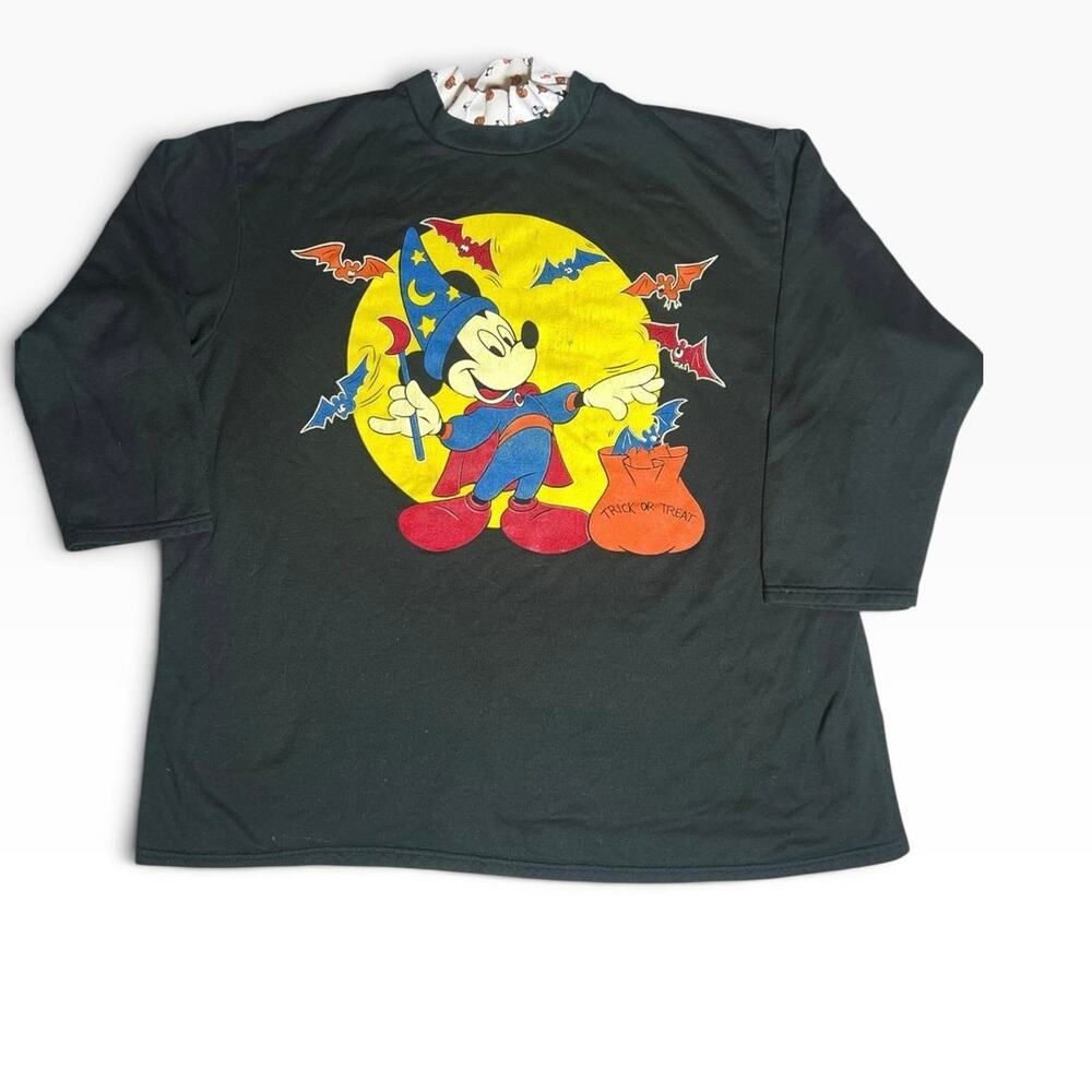 Vintage Disney's Halloween Mickey Mouse  Sorcerer trick treat sweatshirt 3xL